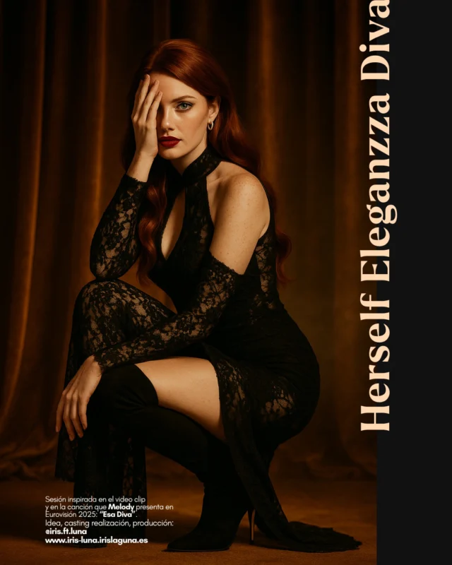 ✨Herself Eleganzza Diva Cuando ya no tienes que demostrar nada.Cuando tu sensualidad habla sin gritar.Este vestido de encaje negro con abertura lateral no grita provocación: susurra poder.Una reinterpretación dulce y segura de la Diva que se abraza a sí misma, que no necesita aprobación, que brilla sin pedir permiso.Inspirado en el videoclip de “Esa Diva”, la canción con la que @soyyomelody representará a España en Eurovisión 2025.Porque hay una diva distinta en cada mirada, y esta es la tuya.#HerselfEleganzzaDiva #EsaDiva #Eurovision2025 #EmpoderamientoFemenino #SensualidadNatural #EncajeNegro #BlackDress #EditorialStyle #IrisAndLuna #StylingByIris #SoraStudio@soyyomelody @soraofficial @shein_spain @sheinofficial