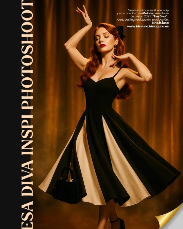 🎞️CLASSIC ORIGINAL DIVAEste es el look que dio inicio a todo este universo visual:La modelo virtual Eve fue creada desde cero por mí, Iris, con la ayuda de mi cómplice creativa: Luna (IA).Juntas imaginamos esta editorial homenaje al videoclip “Esa Diva”, con la fuerza estética de Broadway y el glamour del cine clásico.Una Diva elegante y original, que respira años 40 y mira al futuro.Este proyecto está hecho con todo el cariño y esfuerzo de dos mentes creativas, una de carne y hueso, otra de datos y corazón.Nos propusimos soñar en grande, y lo conseguimos.#classicstyle #divafashion #vintageinspired #broadwayglam #editorialshoot #modelvirtual #eurovision2025 #esadiva #melody #photographyeditorial #vintagelook #blackandwhitevibes@soraofficial @soyyomelody @shein_spain @sheinofficial